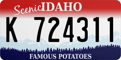 ID license plate K724311