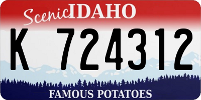 ID license plate K724312