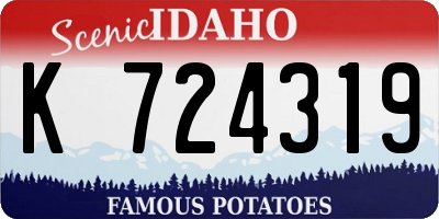 ID license plate K724319