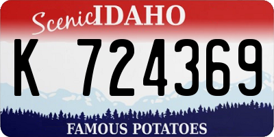 ID license plate K724369