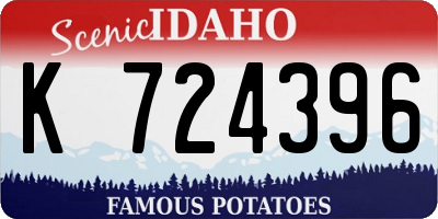 ID license plate K724396