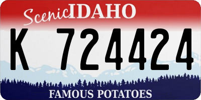 ID license plate K724424