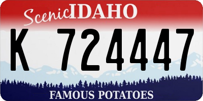 ID license plate K724447