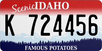 ID license plate K724456