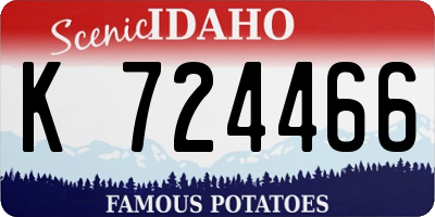ID license plate K724466