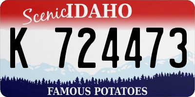 ID license plate K724473