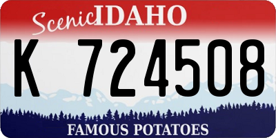 ID license plate K724508