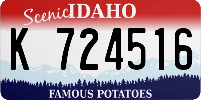 ID license plate K724516