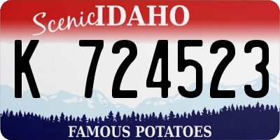 ID license plate K724523