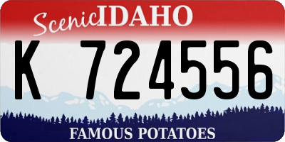 ID license plate K724556