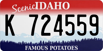 ID license plate K724559
