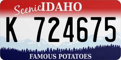 ID license plate K724675