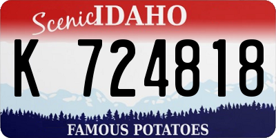 ID license plate K724818