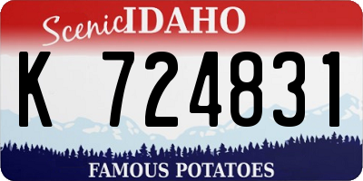 ID license plate K724831