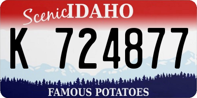 ID license plate K724877