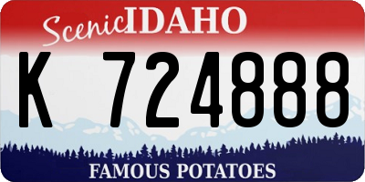 ID license plate K724888