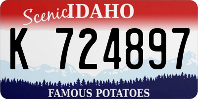 ID license plate K724897