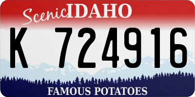 ID license plate K724916