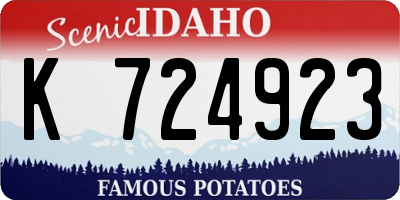 ID license plate K724923