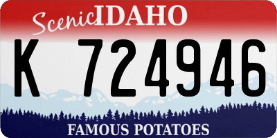 ID license plate K724946