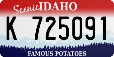 ID license plate K725091
