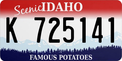 ID license plate K725141