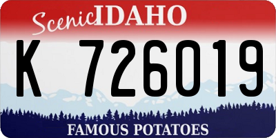 ID license plate K726019