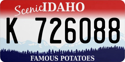 ID license plate K726088