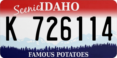 ID license plate K726114