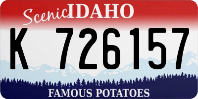 ID license plate K726157