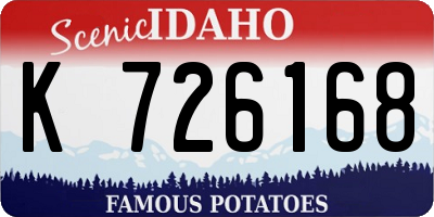 ID license plate K726168