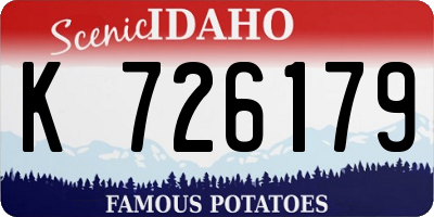 ID license plate K726179