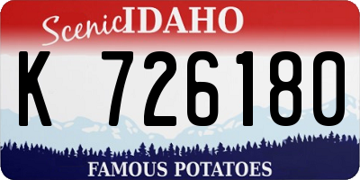 ID license plate K726180