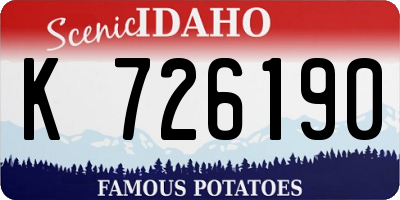 ID license plate K726190