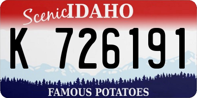 ID license plate K726191