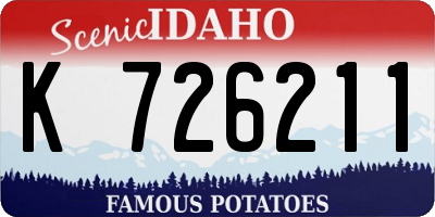 ID license plate K726211