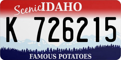 ID license plate K726215