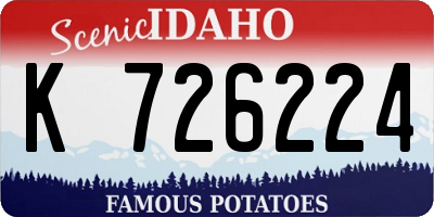 ID license plate K726224