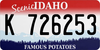 ID license plate K726253