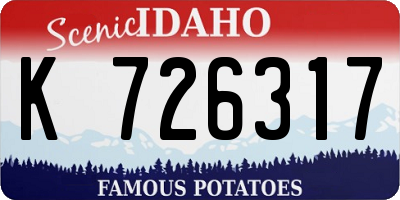 ID license plate K726317