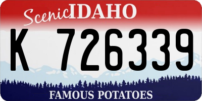 ID license plate K726339