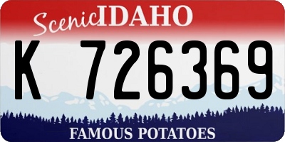 ID license plate K726369