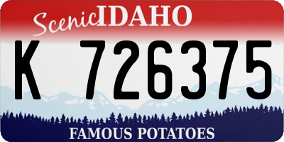 ID license plate K726375