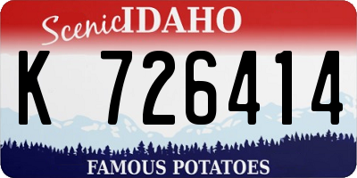 ID license plate K726414