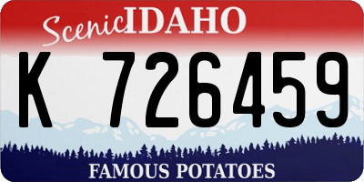 ID license plate K726459