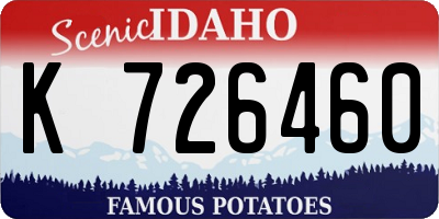 ID license plate K726460