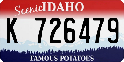 ID license plate K726479