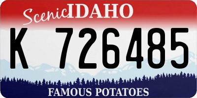 ID license plate K726485