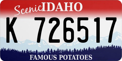 ID license plate K726517