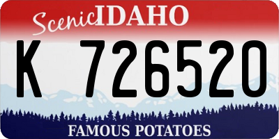 ID license plate K726520